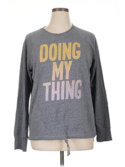 Pre-owned Active By Old Navy Sweatshirt In Gray