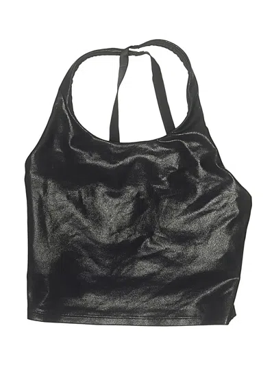 Pre-owned Active By Old Navy Swimsuit Top Gray Swimwear