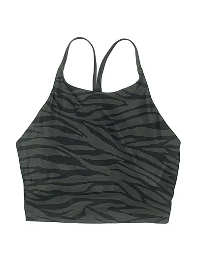 Pre-owned Active By Old Navy Swimsuit Top Green Swimwear