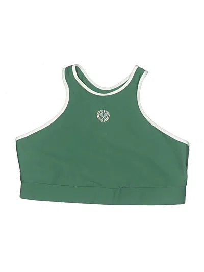Pre-owned Active By Old Navy Swimsuit Top Green Swimwear