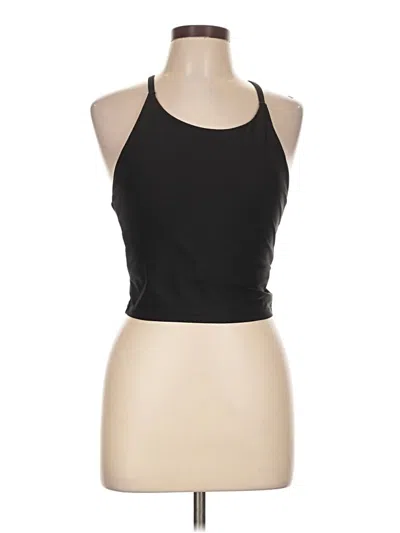 Pre-owned Active By Old Navy Tank Top Black Halter Neckline Tops