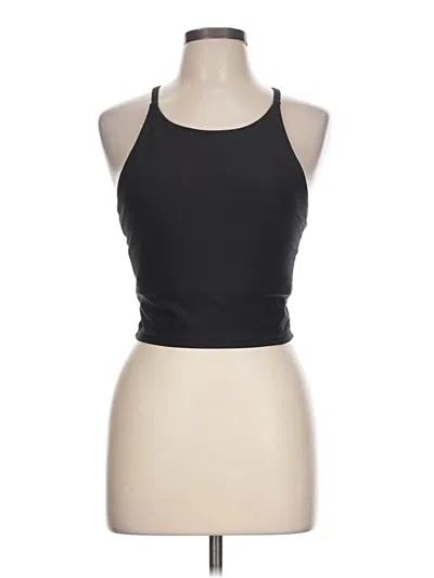 Pre-owned Active By Old Navy Tank Top Black Halter Neckline Tops