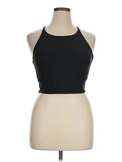 Pre-owned Active By Old Navy Tank Top Black Halter Neckline Tops