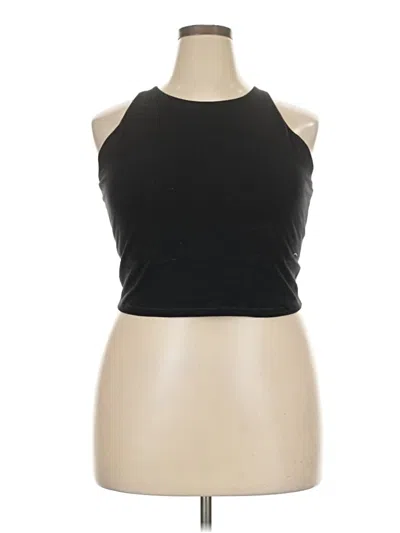 Pre-owned Active By Old Navy Tank Top Black Halter Neckline Tops