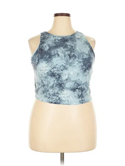 Pre-owned Active By Old Navy Tank Top Blue Halter Neckline Tops