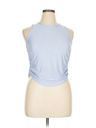Pre-owned Active By Old Navy Tank Top Blue Halter Neckline Tops