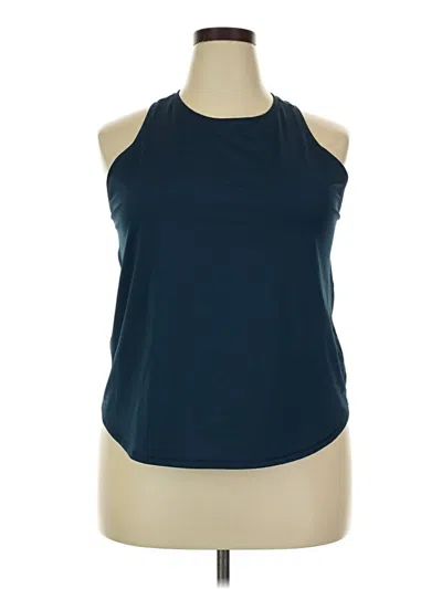 Pre-owned Active By Old Navy Tank Top Blue Halter Neckline Tops