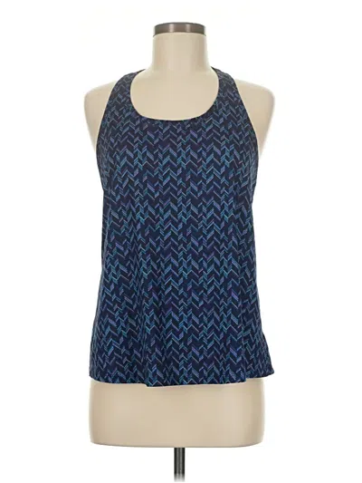 Pre-owned Active By Old Navy Tank Top Blue Halter Neckline Tops