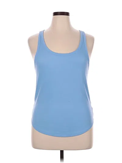 Pre-owned Active By Old Navy Tank Top Blue Halter Neckline Tops