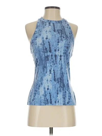 Pre-owned Active By Old Navy Tank Top Blue Halter Neckline Tops