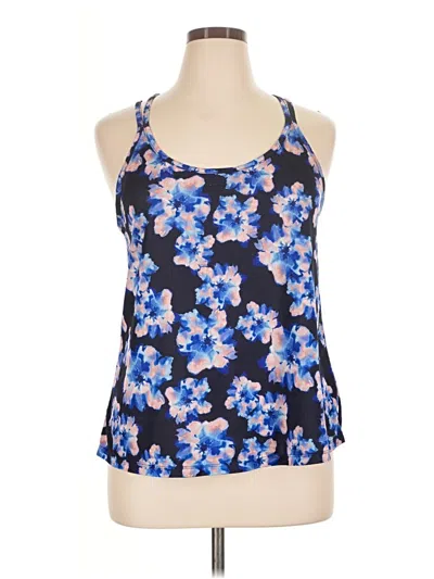 Pre-owned Active By Old Navy Tank Top Blue Halter Neckline Tops