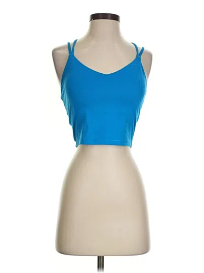Pre-owned Active By Old Navy Tank Top Blue Halter Neckline Tops