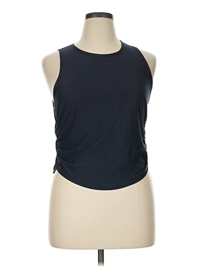 Pre-owned Active By Old Navy Tank Top Blue Halter Neckline Tops