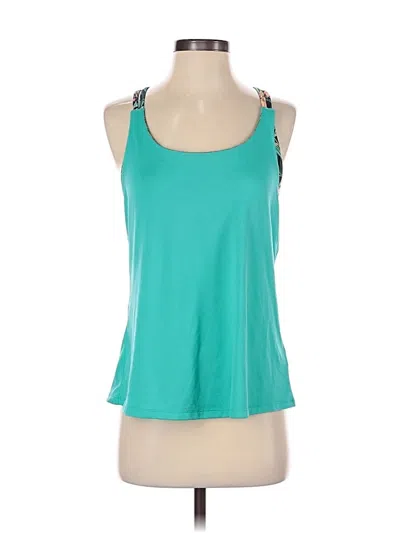 Pre-owned Active By Old Navy Tank Top Blue Halter Neckline Tops
