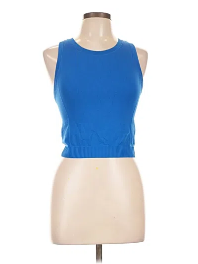 Pre-owned Active By Old Navy Tank Top Blue Halter Neckline Tops
