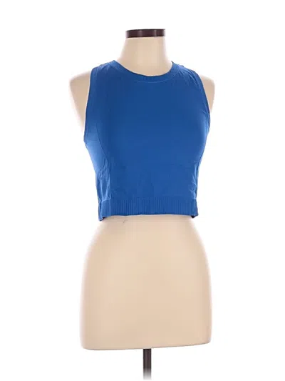 Pre-owned Active By Old Navy Tank Top Blue Halter Neckline Tops