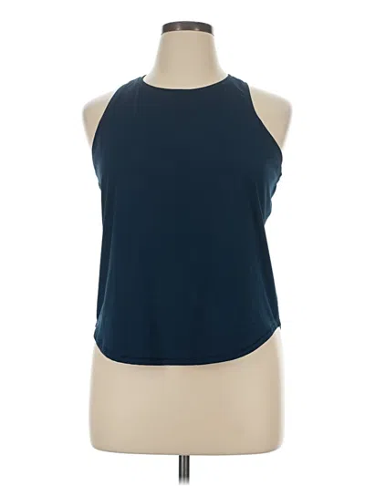 Pre-owned Active By Old Navy Tank Top Blue Halter Neckline Tops