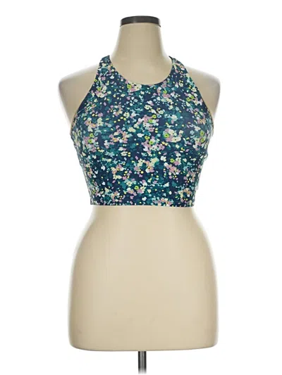 Pre-owned Active By Old Navy Tank Top Blue Halter Neckline Tops