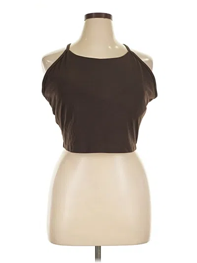 Pre-owned Active By Old Navy Tank Top Brown Halter Neckline Tops
