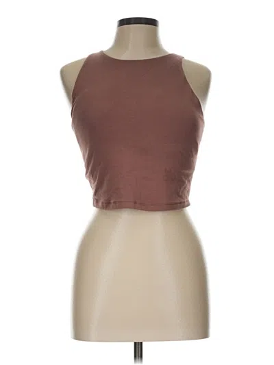 Pre-owned Active By Old Navy Tank Top Brown Halter Neckline Tops