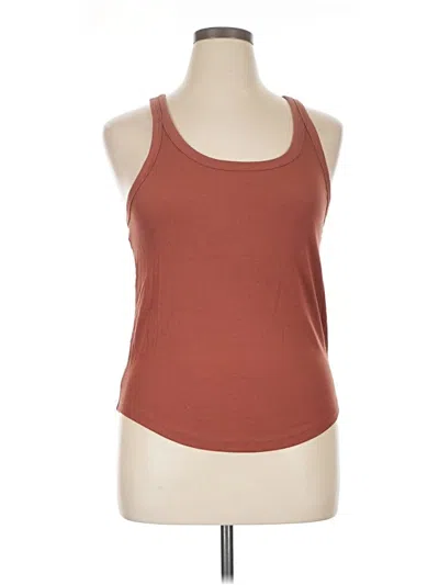 Pre-owned Active By Old Navy Tank Top Brown Halter Neckline Tops