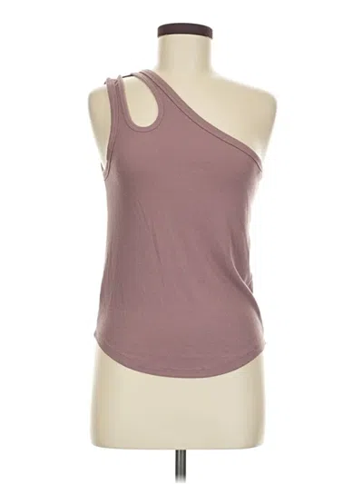 Pre-owned Active By Old Navy Tank Top Brown One Shoulder Neckline Tops