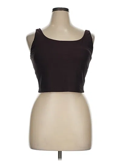 Pre-owned Active By Old Navy Tank Top Brown Strapless Neckline Tops