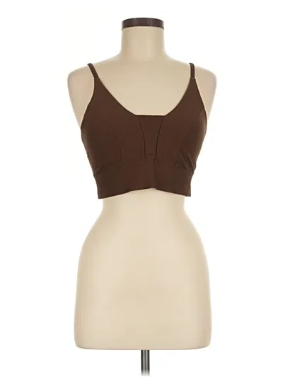 Pre-owned Active By Old Navy Tank Top Brown Strapless Neckline Tops