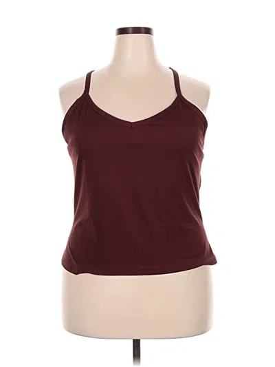 Pre-owned Active By Old Navy Tank Top Burgundy Halter Neckline Tops
