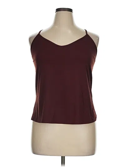 Pre-owned Active By Old Navy Tank Top Burgundy Halter Neckline Tops