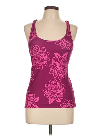 Pre-owned Active By Old Navy Tank Top Burgundy Halter Neckline Tops