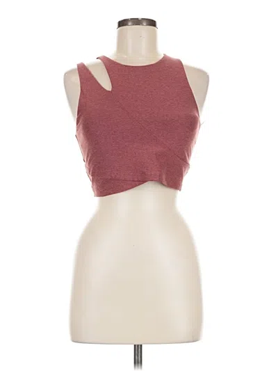 Pre-owned Active By Old Navy Tank Top Burgundy Halter Neckline Tops