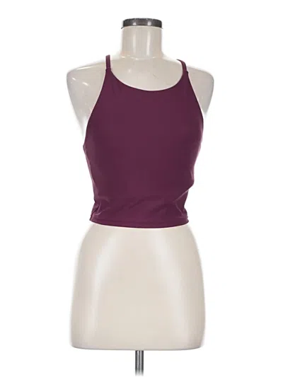 Pre-owned Active By Old Navy Tank Top Burgundy Halter Neckline Tops
