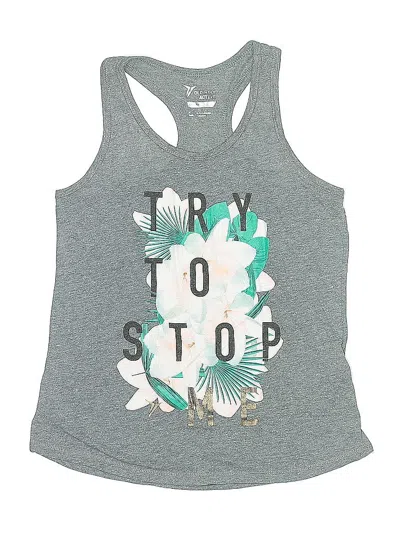 Pre-owned Active By Old Navy Kids' Tank Top Gray Halter Neckline Tops