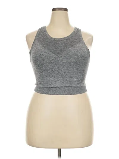 Pre-owned Active By Old Navy Tank Top Gray Halter Neckline Tops