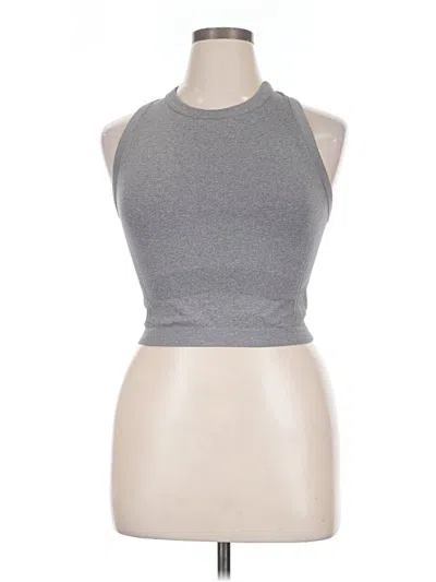 Pre-owned Active By Old Navy Tank Top Gray Halter Neckline Tops