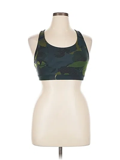 Pre-owned Active By Old Navy Tank Top Green Halter Neckline Tops