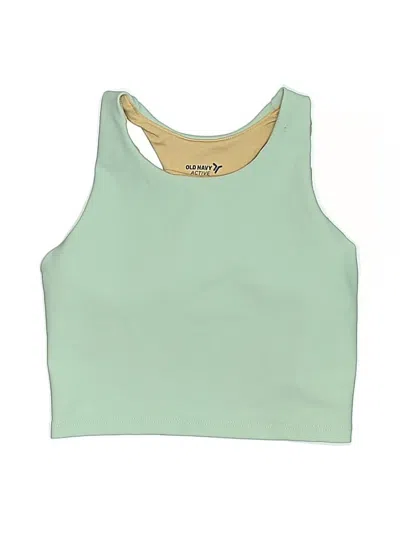 Pre-owned Active By Old Navy Kids' Tank Top Green Halter Neckline Tops