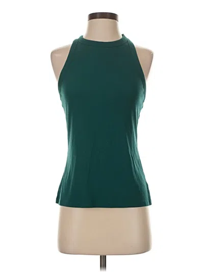 Pre-owned Active By Old Navy Tank Top Green Halter Neckline Tops