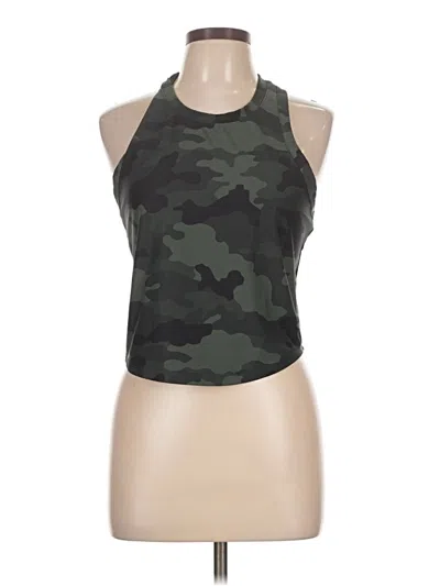 Pre-owned Active By Old Navy Tank Top Green Halter Neckline Tops