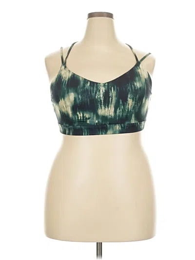 Pre-owned Active By Old Navy Tank Top Green Halter Neckline Tops