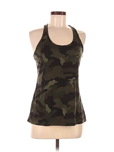 Pre-owned Active By Old Navy Tank Top Green Halter Neckline Tops