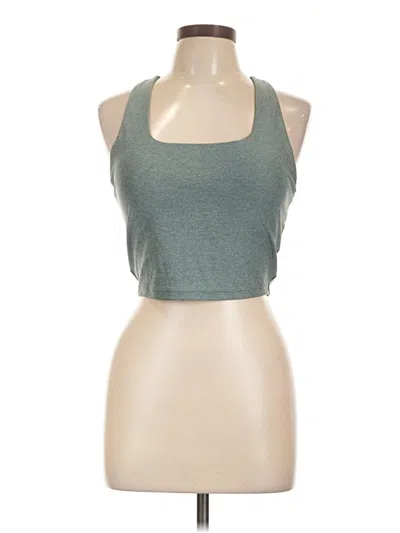 Pre-owned Active By Old Navy Tank Top Green Halter Neckline Tops