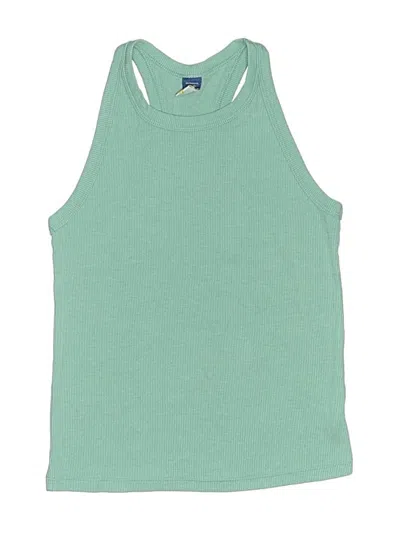 Pre-owned Active By Old Navy Kids' Tank Top Green Halter Neckline Tops