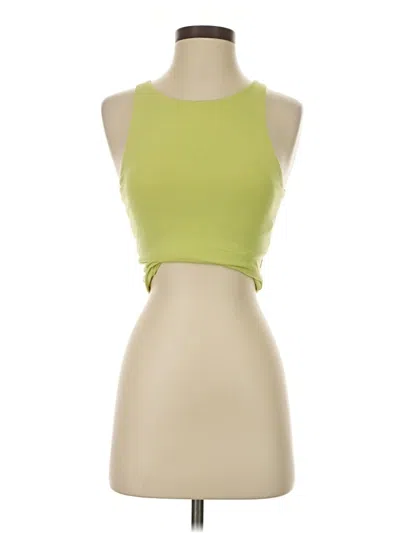 Pre-owned Active By Old Navy Tank Top Green Halter Neckline Tops