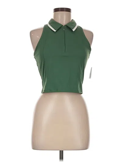 Active By Old Navy Tank Top Green Halter Neckline Tops