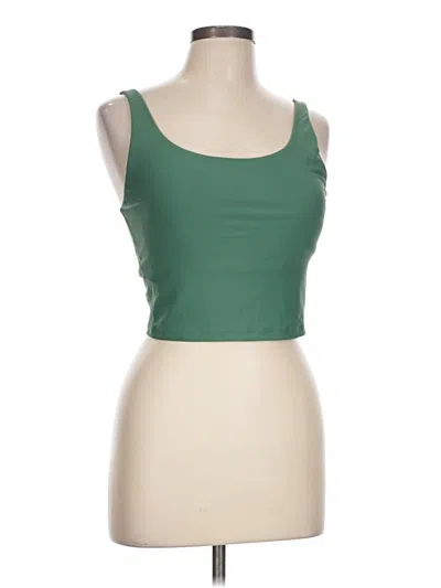 Pre-owned Active By Old Navy Tank Top Green Strapless Neckline Tops