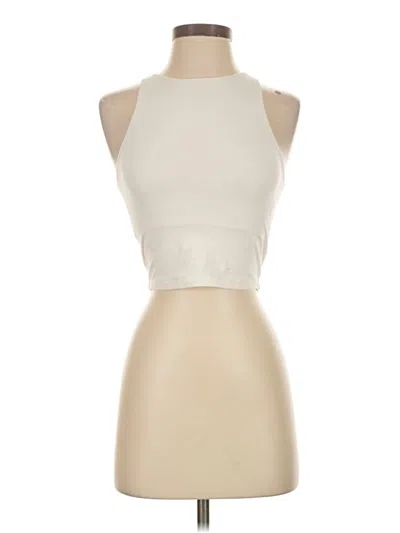 Pre-owned Active By Old Navy Tank Top Ivory Halter Neckline Tops