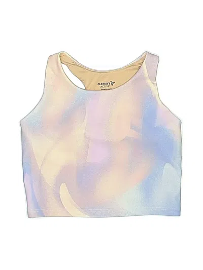 Pre-owned Active By Old Navy Kids' Tank Top Ivory Halter Neckline Tops