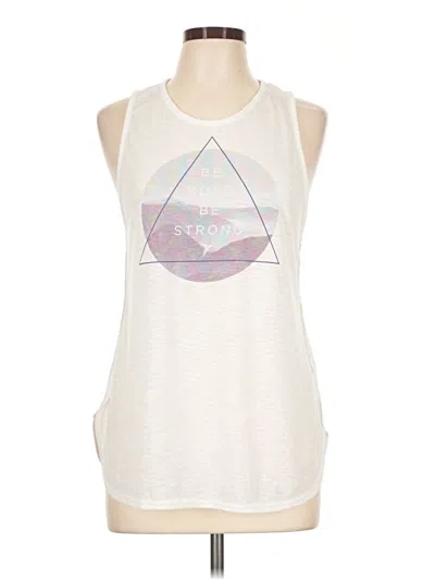 Pre-owned Active By Old Navy Tank Top Ivory Halter Neckline Tops